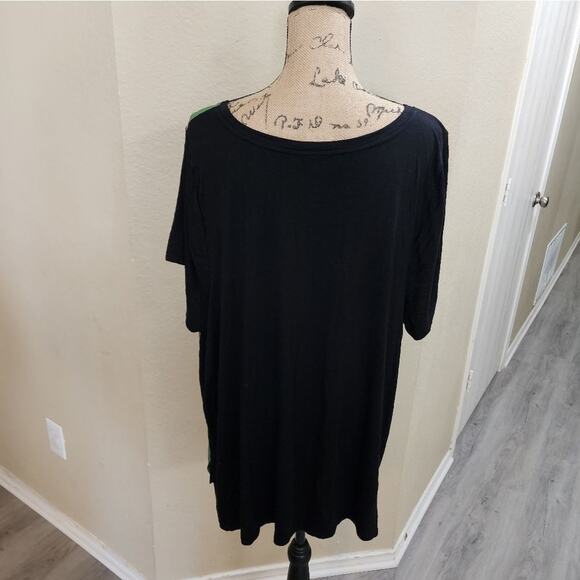 Lane‎ Bryant green floral comfy shirt plus size 22/24 - Picture 4 of 6